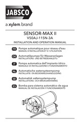 Xylem JABSCO SENSOR-MAX II Installation And Operation Manual