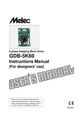 Melec GDB-5K60 Instruction Manual