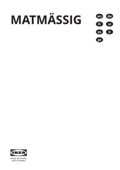 Ikea MATMASSIG Installation Instructions Manual