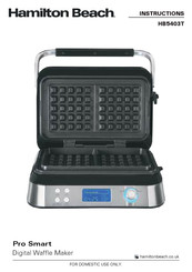 Hamilton Beach Pro Smart HB5403T Instructions Manual