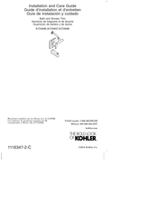 Kohler K-T10446 Installation And Care Manual