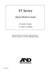 AND ET Series Instruction Manual
