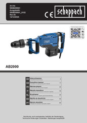 Scheppach AB2000 Translation Of Original Instruction Manual