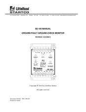 Littelfuse Startco SE-105 Manual