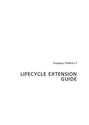 Acer Predator PHN16-71 Lifecycle Extension Manual