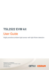 AMS OSRAM TSL2522 EVM User Manual