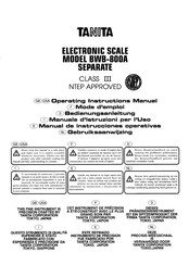 Tanita BWB-800A Operating Instructions Manual