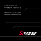 Akrapovic Sound Kit P-HF 1065 User Manual