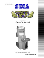 Sega Virtua Golf Owner's Manual