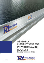 Power Dynamics DECK 750 Assembly Instructions Manual