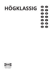 IKEA HÖGKLASSIG Installation Instructions Manual