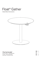 Humanscale Float Gather Assembly Instructions Manual