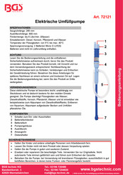 BGS technic 72121 Instruction Manual