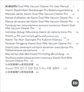Xiaomi Dust Mite Vacuum Cleaner Pro User Manual