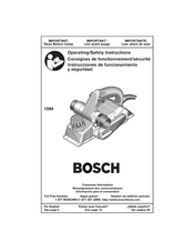 Bosch 1594 Operating/Safety Instructions Manual