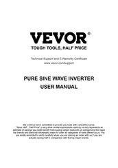 VEVOR TM2500W User Manual