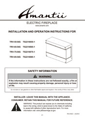 Amantii TS2210065-1 Installation And Operation Instruction Manual