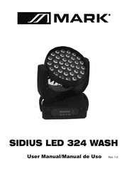 Mark SIDIUS LED 324 WASH User's Manual & Warranty Information