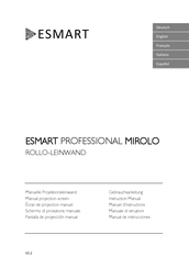 eSmart PROFESSIONAL MIROLO Instruction Manual