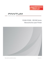 Pantum BP2300 Series Maintenance Manual
