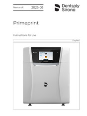 Dentsply Sirona Primeprint Instructions For Use Manual