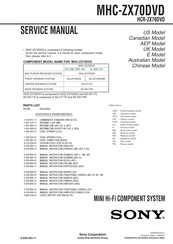 Sony SS-ZX70DVD Service Manual