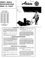 Ariens 910010 Owner's Manual