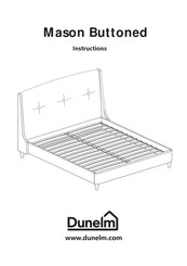 Dunelm Mason Buttoned Instructions Manual