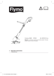 Flymo Contour 500E CTE25 Operation Instructions Manual