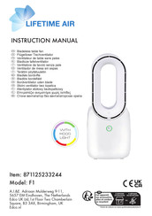 Lifetime Air 871125233244 Instruction Manual