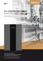 THERMATEC PV PROTECTOR BOX Installation And Operation Manual