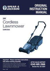 Spear & Jackson CLMF2434A Original Instruction Manual