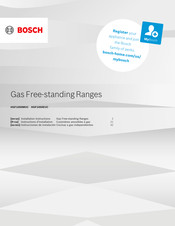 Bosch HGF1050MUC Installation Instructions Manual