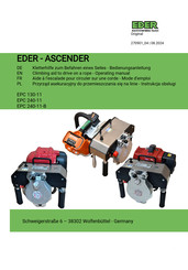 EDER EPC 240-11-B Operating Manual