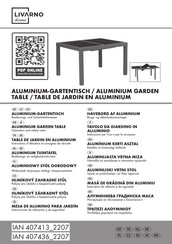 LIVARNO home 407436 2207 Operation And Safety Notes