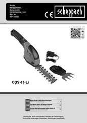 Scheppach 59122049956 Translation Of Original Instruction Manual