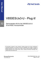 Renesas V850ES/Jx3-U-Plug it! User Manual