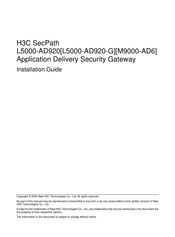 H3C SecPath M9000-AD6 Installation Manual