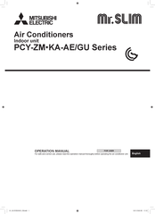 Mitsubishi Electric Mr.Slim PCY-ZM KA-GU Series Operation Manual