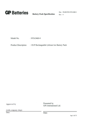 GP NTA3460-4 Manual