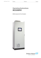 Endress+Hauser MCS200HW Operating Instructions Manual