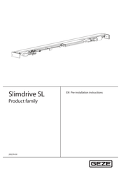 GEZE Slimdrive SL Pre-Installation Instructions