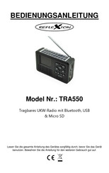 Reflexion TRA550 User Manual
