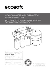 Ecosoft PURE ALKAFUSE MO 6 100 ALC Installer And User Manual