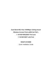 Planet Networking & Communication WDAP-C5100BE Quick Installation Manual