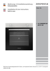 Respekta 15110000000126 Installation & User's Instructions