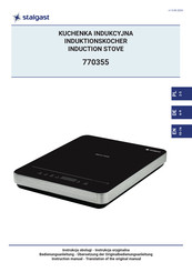 Stalgast 770355 Instruction Manual