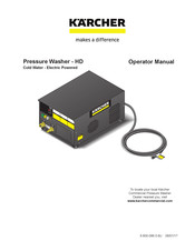 Kärcher HD 3.9/20 ST Ea B SS Operator's Manual