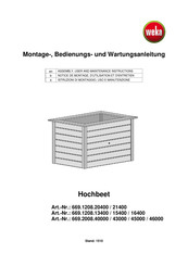 Weka 669.2008.43000 Assembly, User And Maintenance Instructions