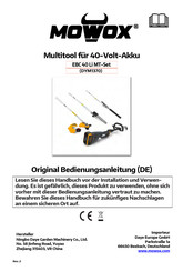 Mowox EBC 40 Li MT-Set Operating Instructions Manual